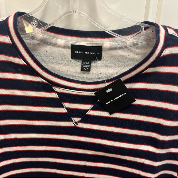 Club Monaco Long Sleeve Striped T-shirt - Picture 2 of 4